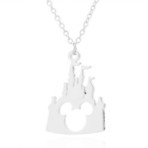 Disney Castle Mickey Mouse Pendant Necklace - Picture 3 of 3